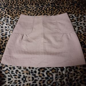 H&M Houndstooth Patterned Mini Skirt